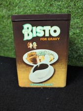 Vintage Retro 1960s Large Bisto Gravy Tin 7lb Catering Size 5.75"x 5.75"x 7.75"