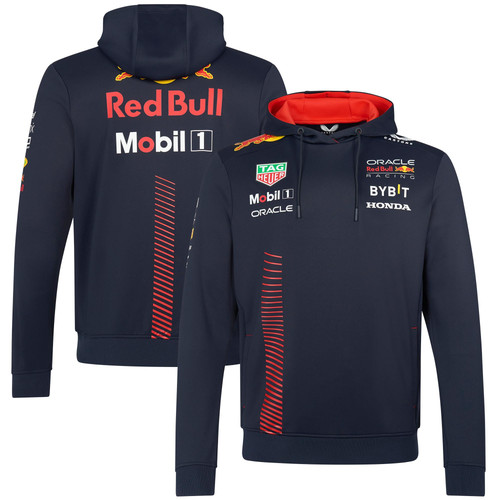 Men red bull hoodie - bull, castore