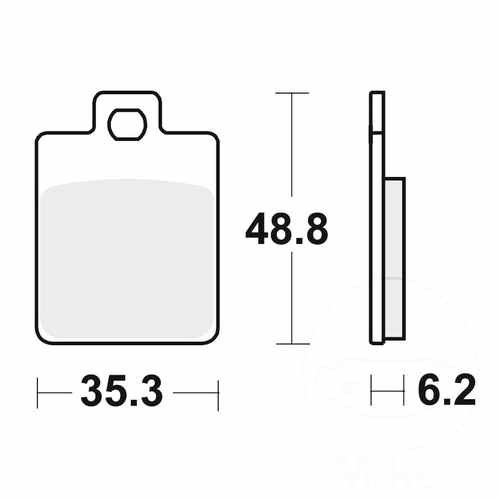 Trw brake pad standard mcb827 - brake,