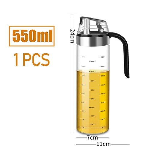Clear glass olive oil pourer - oil,