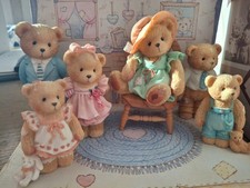 Enesco Cherished Teddies Our Cherished Family 6-Pc Collection Vtg. 1993 