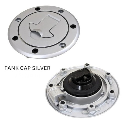 Fuel tank cap - tank, silver