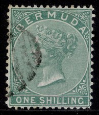 BERMUDA QV SG11, 1s green
