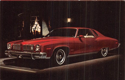 Postcard motor car - motor,