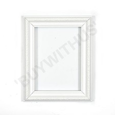Ornate Swept Shabby Chic Picture Frame Photo Frame Poster Decor Ornate White