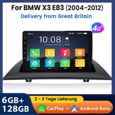 6+128G Carplay 9" Android 13 Car Stereo Radio GPS Sat Nav For BMW X3 E83 04-2012