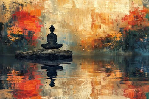 Buddha zen meditation - buddha, canvas