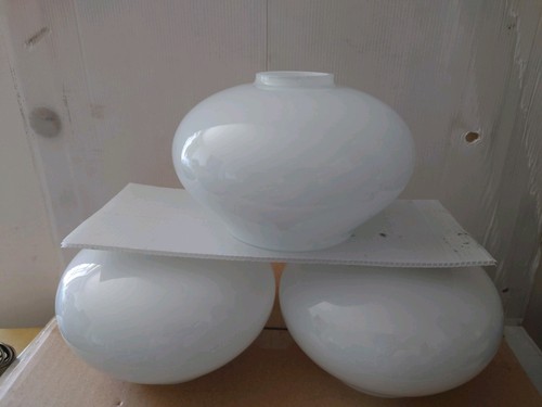 White glass globe lamp shades - globe,