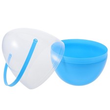  Easter Eggs Empty Large Plastic Clear Fillable Ornament Buckets for