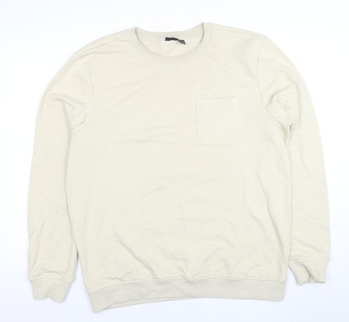 Livergy men beige crew - men's, neck