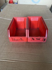 10x Red Picking Bin Size SB3 Storage Tubs Parts Stores Workshop Lin Alkon Supra