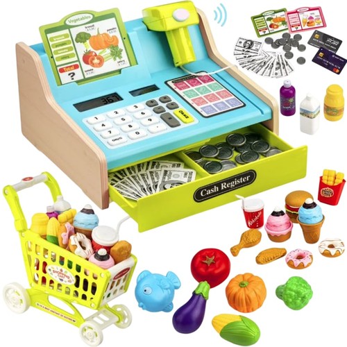 Vrogtik cash register toy with - register,