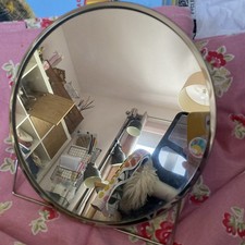 Ikea Grytas silver framed round mirror