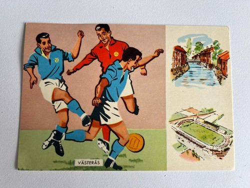 Postcard 1958 world cup - postcard,