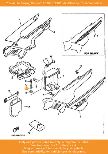 Yamaha collar 90387 093h1 - collar,, 90387-093h1