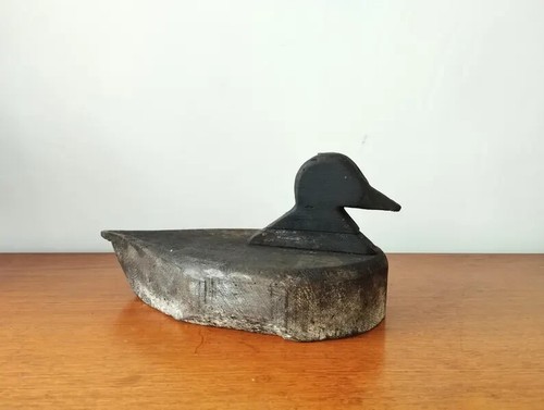 Antique wooden decoy duck - ,