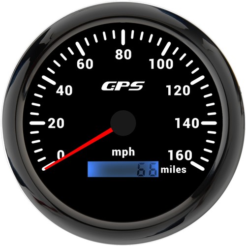 110mm black gps speedometer - 110mm,