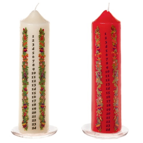 20cm christmas advent candle - christmas,