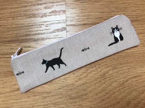 Handmade skinny pencil case - skinny,
