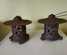 Pair vintage cast iron - of,