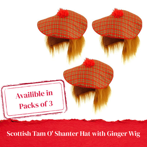 Scottish tartan hat with - scottish,