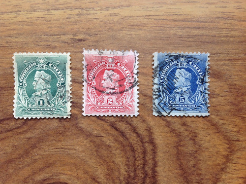 Chile 1901 columbus - chile, used