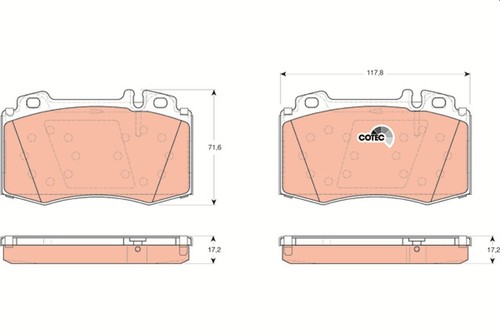 Gdb1454 brake pad set disc - brake,