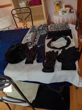 Avon Unisex Navy and White Christmas Scarf, Plus scarves, gloves , hat & snood