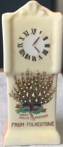 Vintage ceramic crested clock - ceramic,
