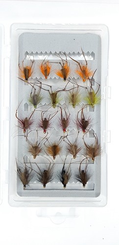 Cdc hoppers trout flies box - flies,
