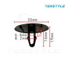 15 x TEXSTYLE   Bonnet Insulation & Soundproofing Clips for some Toyota RAV4