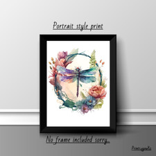 DRAGONFLY INSECT A4 PRINT