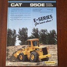 Caterpillar "950E" Wheel Loader Shovel Brochure Leaflet 1987