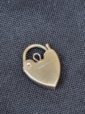 375 9ct Gold Heart Padlock