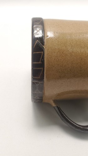 Studio pottery stoneware rune - pottery,