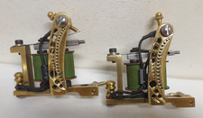 Pair of 2 carved brass bulldog