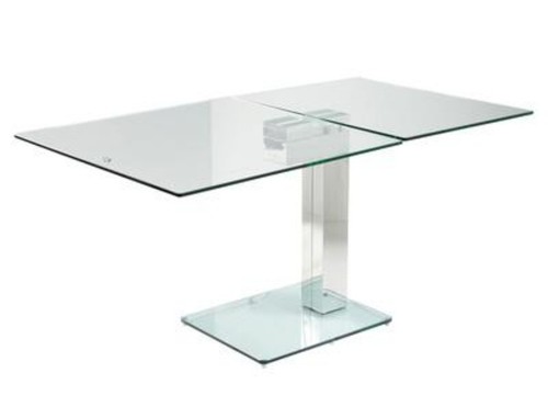 Dwell glass dining table - glass,