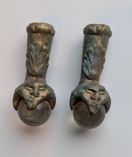 Antique cast iron metal - cast, face