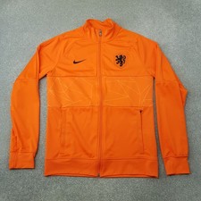 Nike Netherlands Mens Track Jacket Medium Orange Dri-Fit Football Holland Soccer