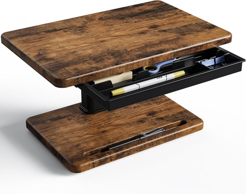 Wooden monitor stand with - monitor,