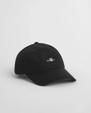 GANT Mens Shield Cotton Twill Cap - 5 Black