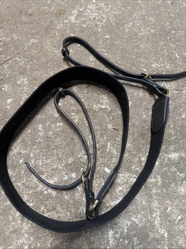 Black leather breast - breast, girth
