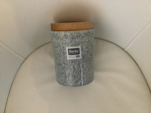 Denby halo speckle storage jar - denby,