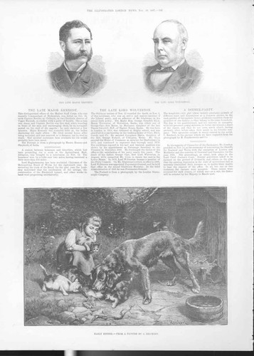 Original old antique - original, print