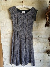 Brora Blue Liberty Print Cotton Dress Size 10