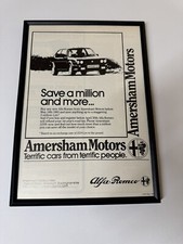 FRAMED 1983 Alfa Romeo Alfasud Ti Green Cloverleaf 1.5 Magazine Advert Wall Art