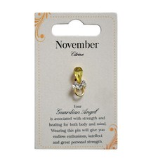 Guardian Angel November Birthstone Angel Pin With Gem Stone Sentimental Gift Ide