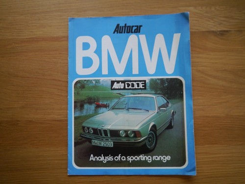 Bmw brochure autocar - bmw,