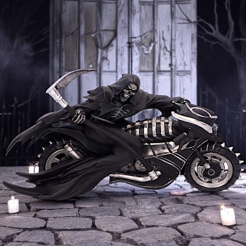 Grim reaper motorcycle - on,