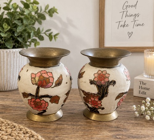 Vintage brass floral - vintage,